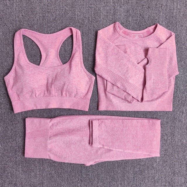 2/3/5PCS Seamless Women Yoga Set - GilloServ