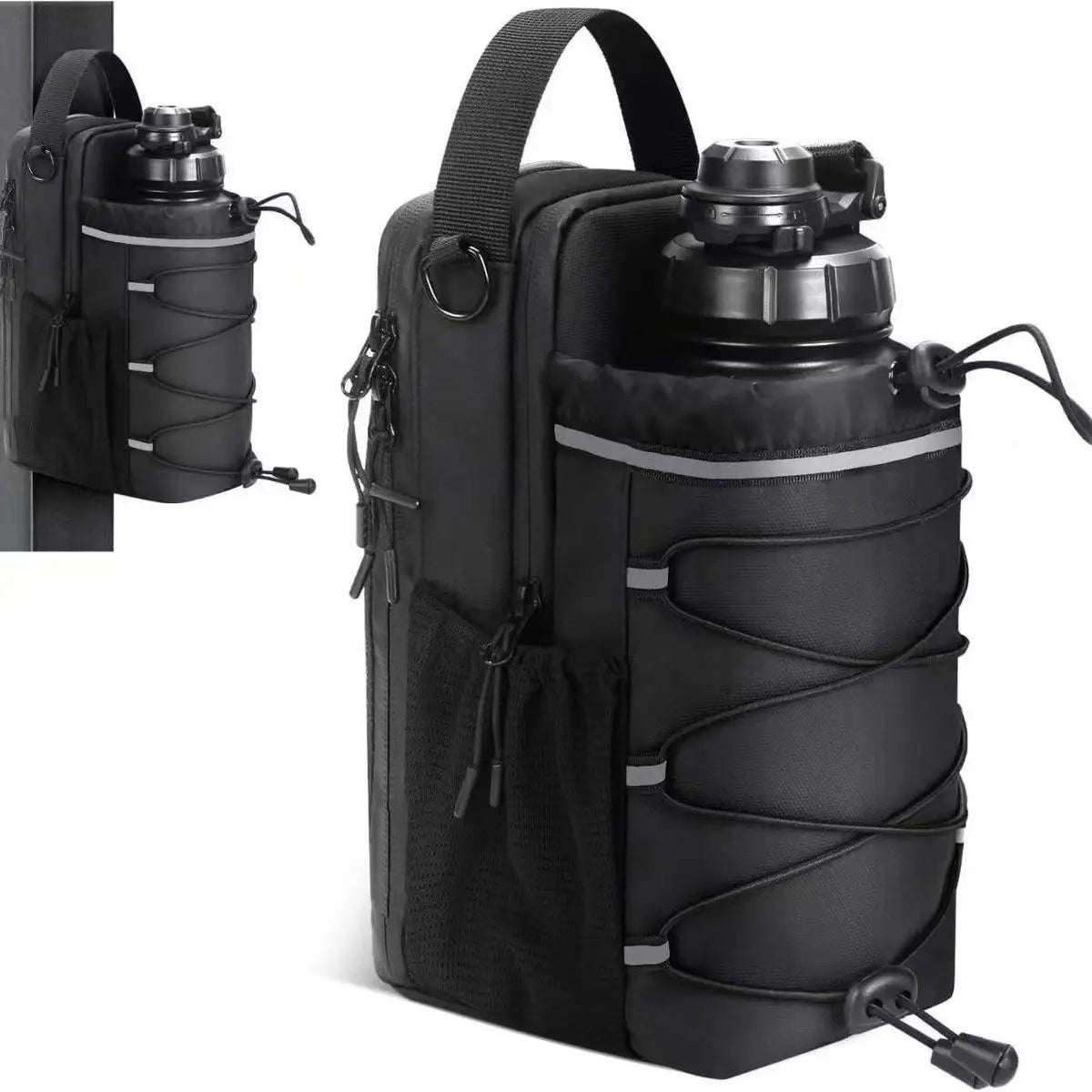 Magnetic Water Bottle//Bag Adjustable//Large Capacity Gym Bottle