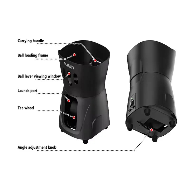 APP Controlled Portable Tennis Training Machine// Beginner-Friendly and Indoor &Outdoor - GilloServ