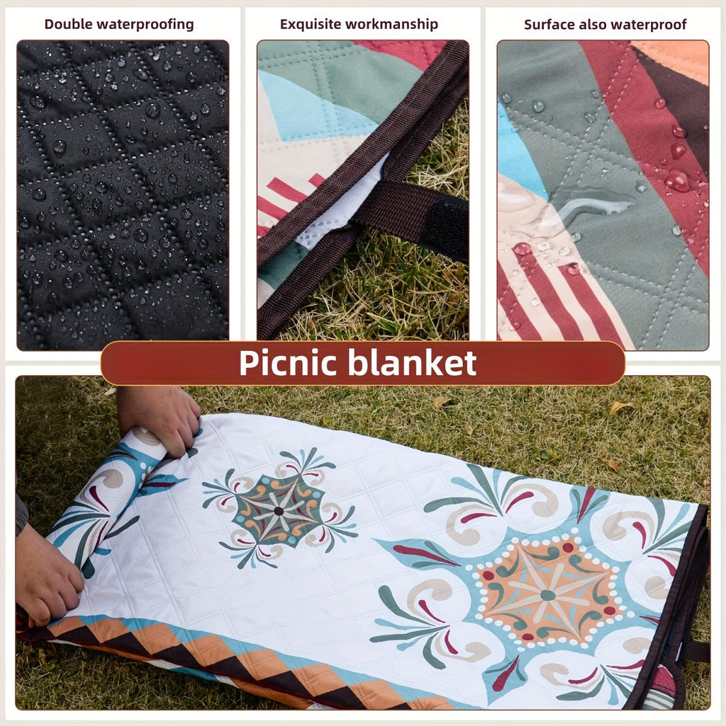 Outdoor Camping Blanket Waffle Weave Picnic Mat - GilloServ
