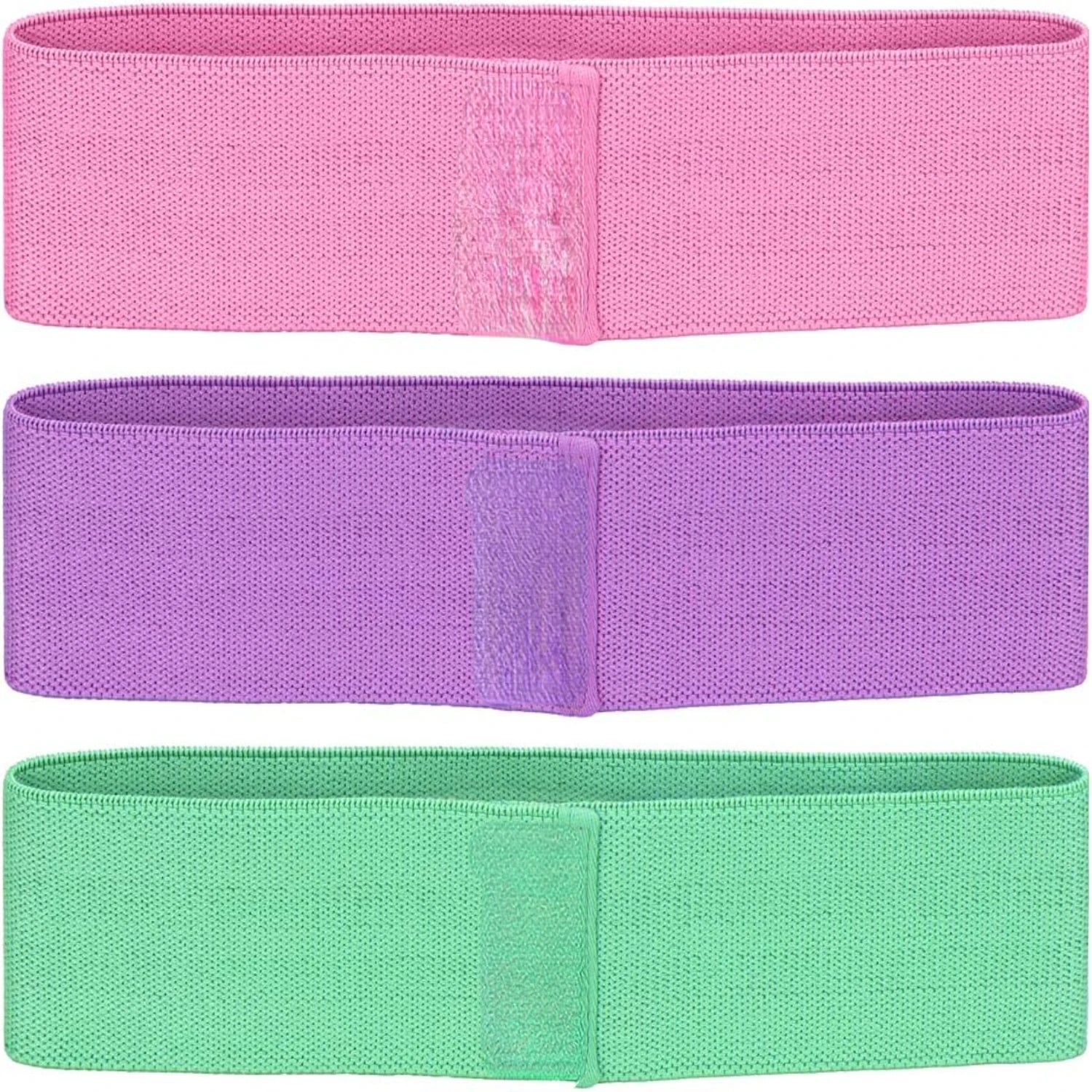 Sturdy Anti Slip Wide Resistance Bands Set for Legs// Butt //Hips - Elastic Exercise Loop - GilloServ