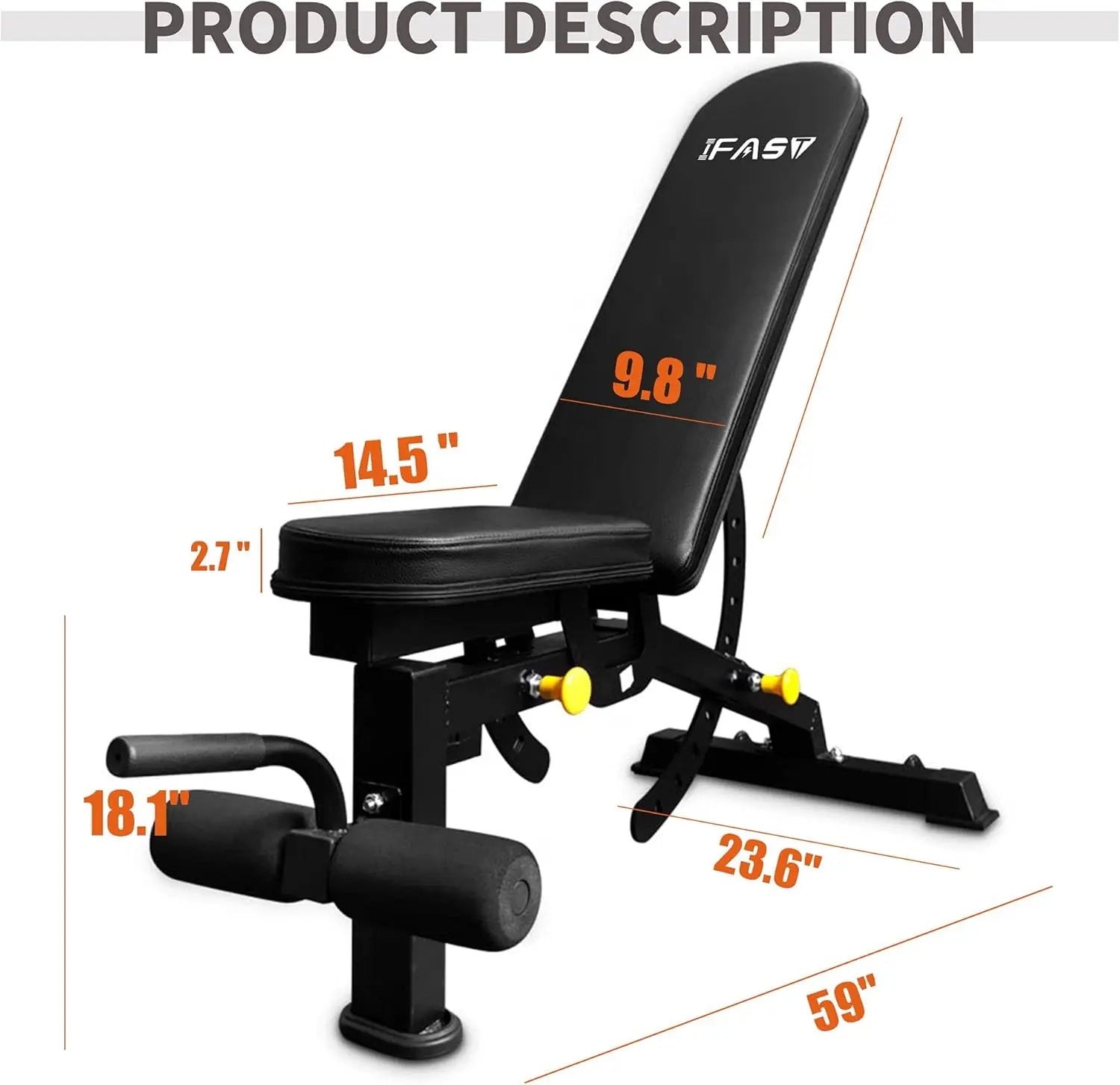 Adjustable Strength Training Bench Press Home Full Body Workout - GilloServ