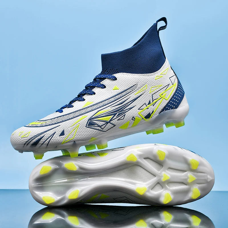 Best New Football Boots Adult Breathable/Long Spikes Sport Soccer Training Shoes/Cleats - GilloServ