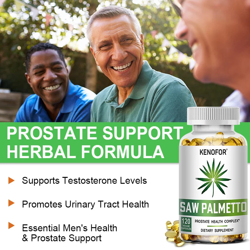 Saw Palmetto Nutrition Capsules //Premium Men's Prostate Health Supplement That Helps with Urination and Promotes Healthy Hair - GilloServ