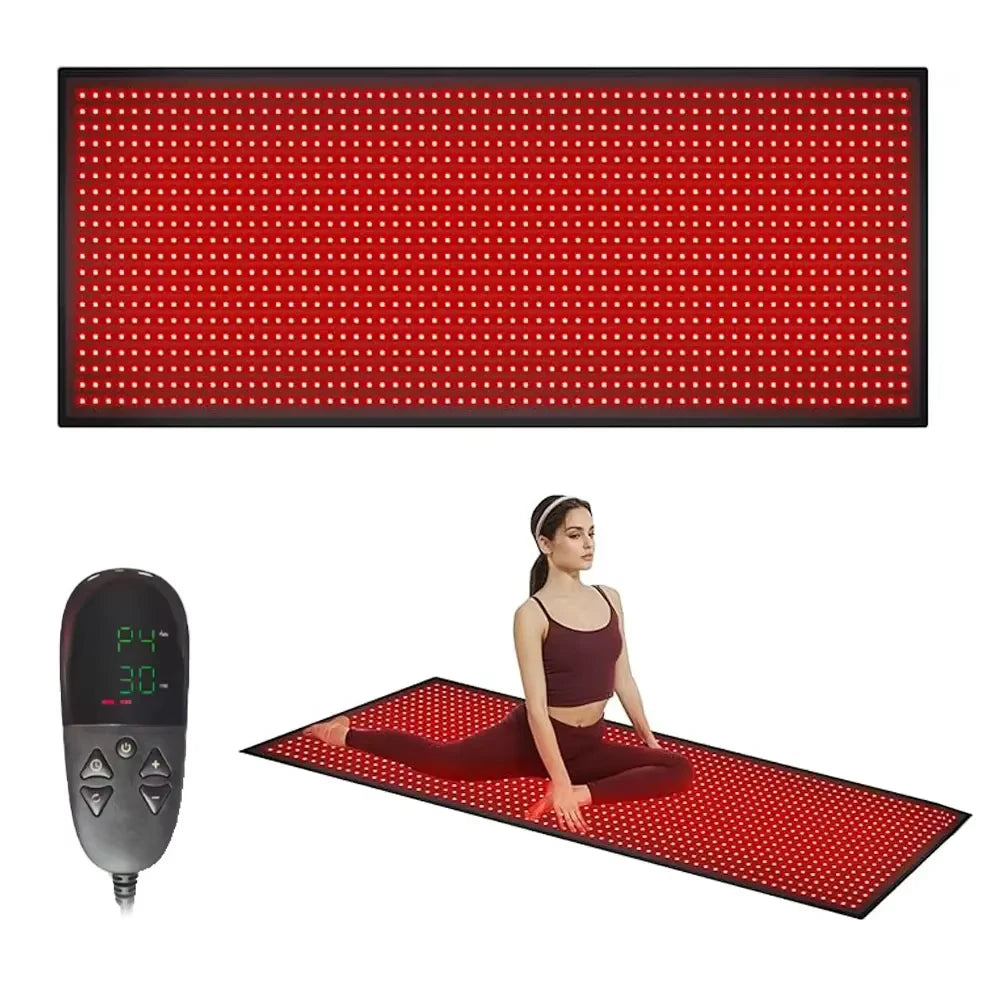 660nm 850nm LED red light therapy yoga mat home health relaxation - GilloServ
