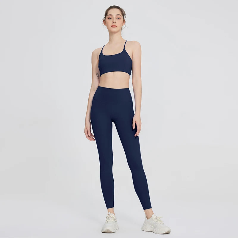 BEST QUALITY 2 Pieces Yoga Sets Gym Sports Set Fitness Suits - GilloServ