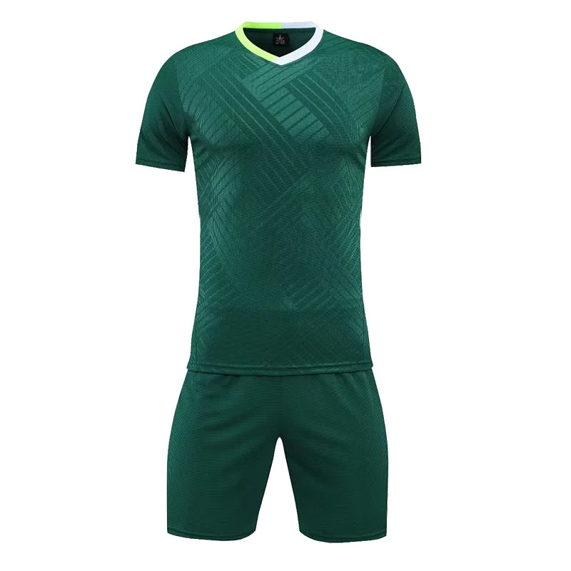 Blank Soccer Jersey Suit for Men/Kids
