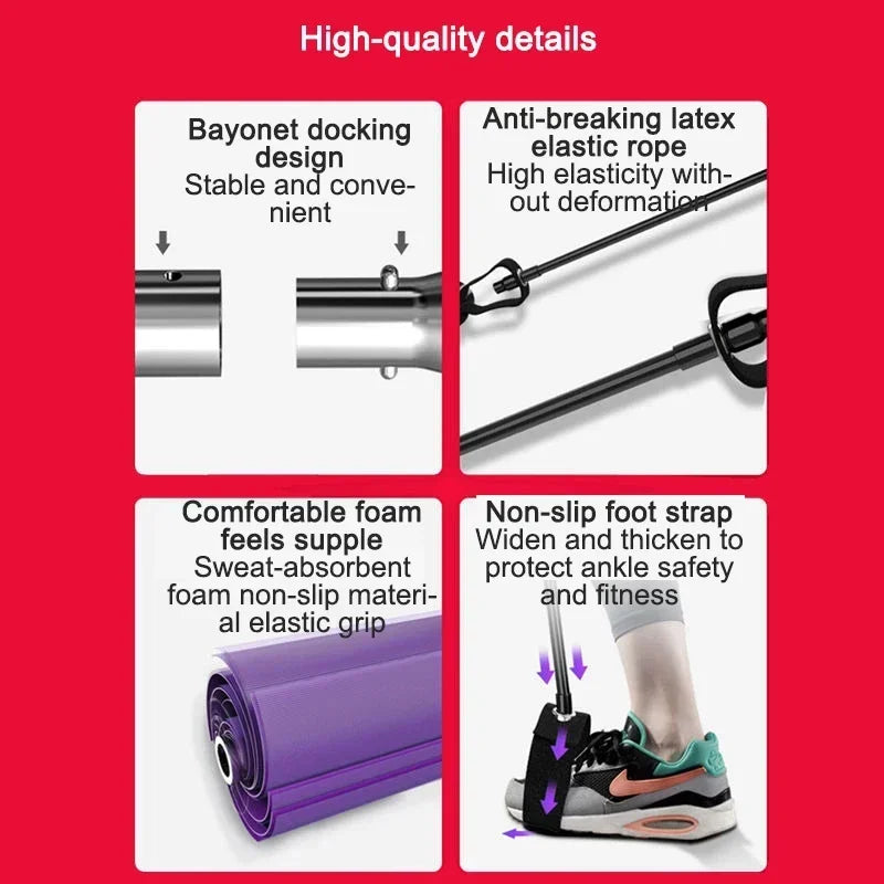 Rally Yoga Pilates Bar Pilates Rope Multifunctional Fitness