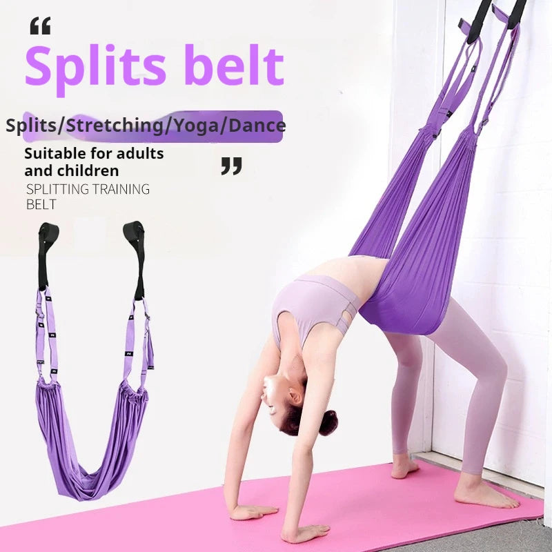 Yoga Aerial Silk Set Woman Hammock Back Legs Stretching Swing Pilates - GilloServ
