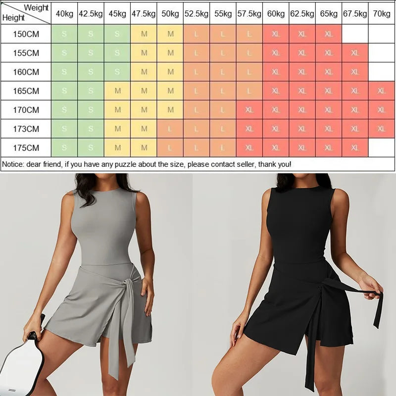 Tennis Skirts Sports Dress Golf Gym Yoga Women Dress - GilloServ