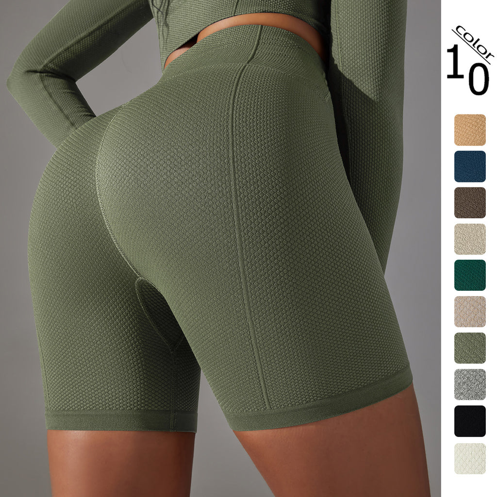 Seamless Solid color polka Jacquard High-Waisted - GilloServ