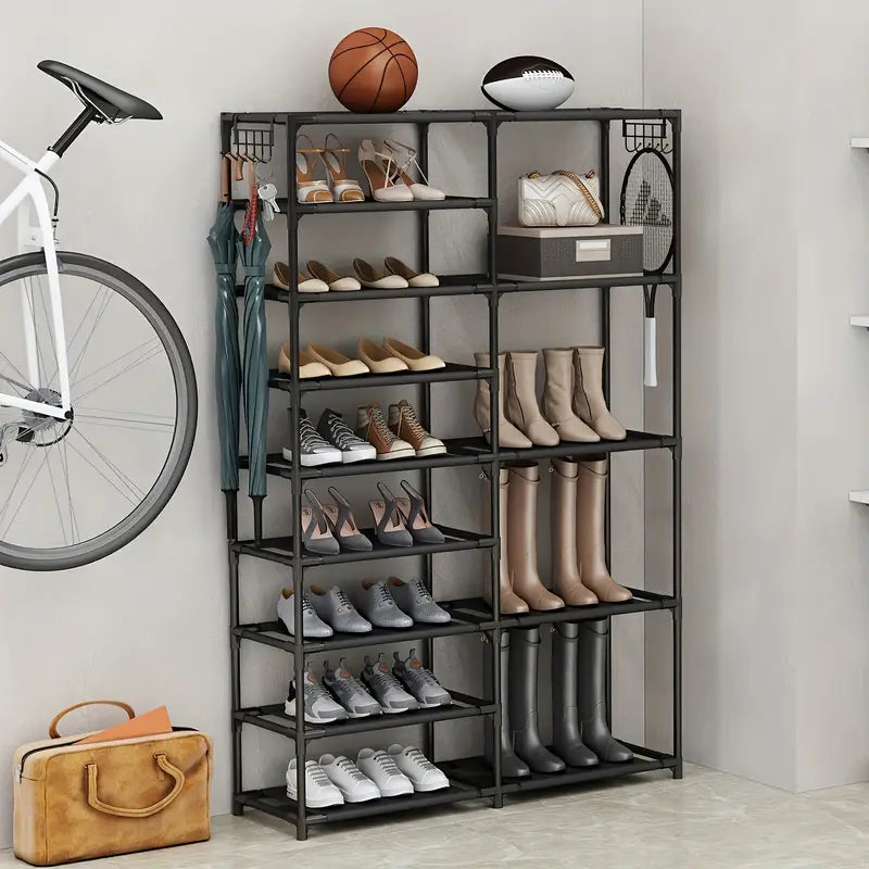 From sneakers to stilettos, this 9-tier Shoe Rack has room for all