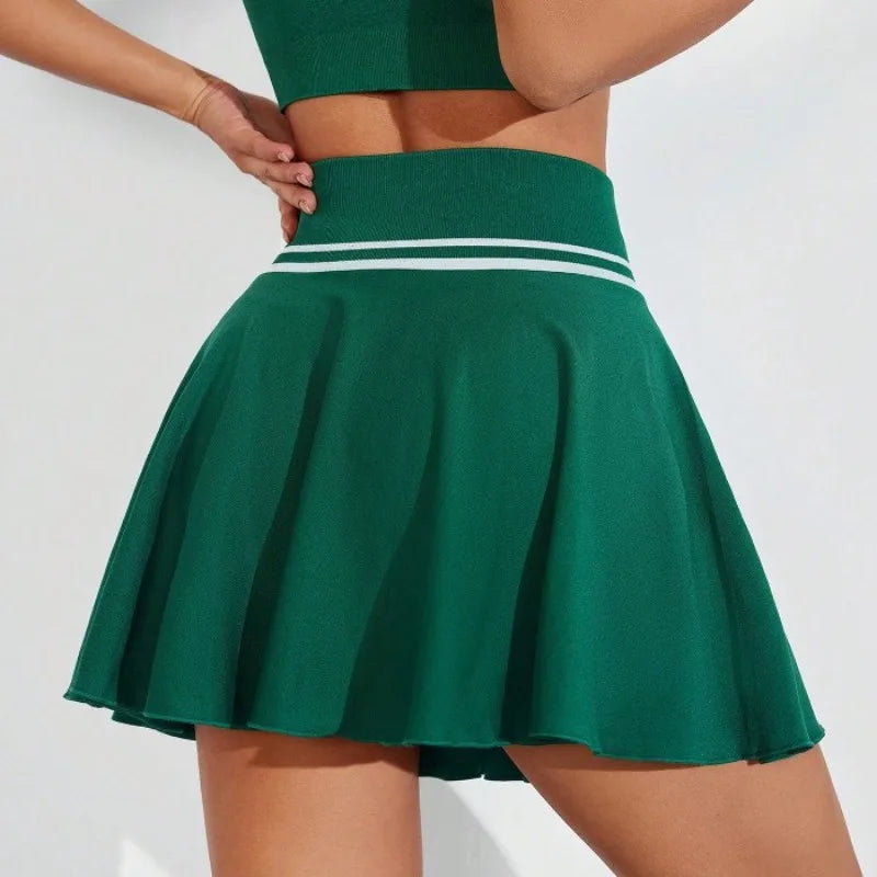 Women's Seamless Knit Tennis To Badminton Short skirt - GilloServ