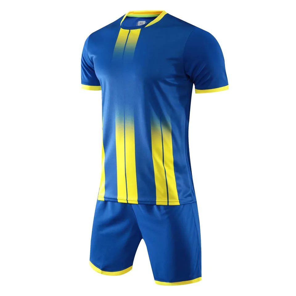 Men Kids Soccer Jersey Suits Quick Drying Football Uniform Outfit - GilloServ