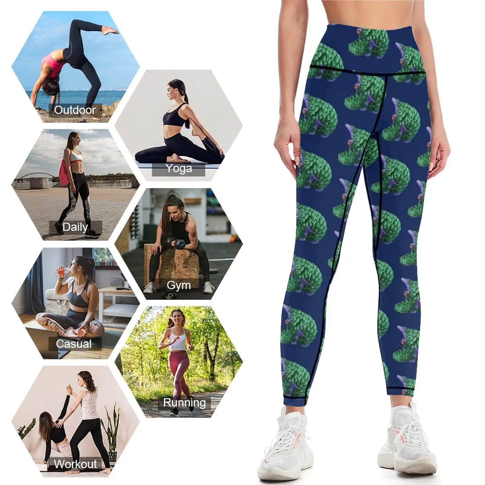 The Purple Pangolin Leggings Women sports Pants - GilloServ