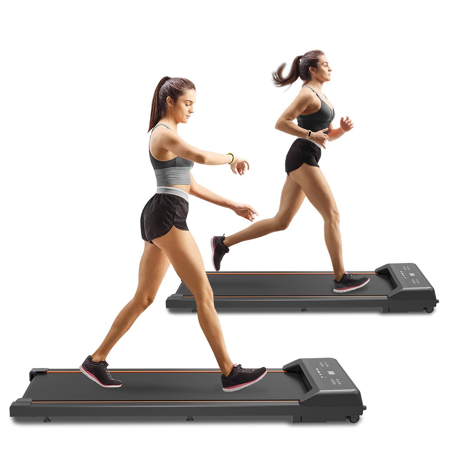 Walking Pad Under Desk Treadmill LED Display And Remote Control Portable Treadmill - GilloServ