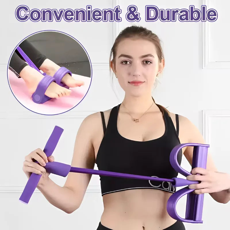 Four-Tube Tensioner Multi-Functional Household Fitness Yoga Abdominal Strengthening Elastic Band - GilloServ