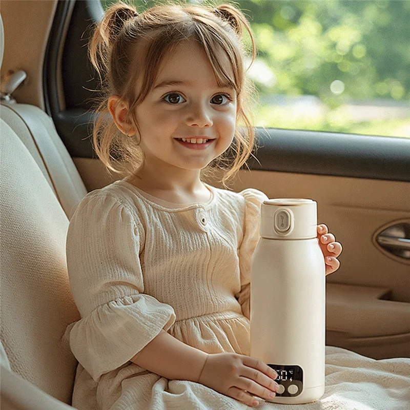 Wireless Boiling Water 35-100℃ Baby Milk Warmer Portable Bottle
