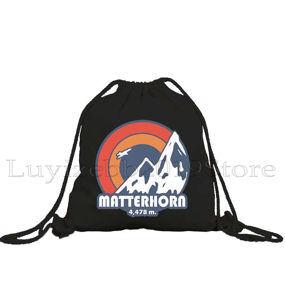 Zurich Switzerland Map Flag Swiss Girl Drawstring Bag - GilloServ