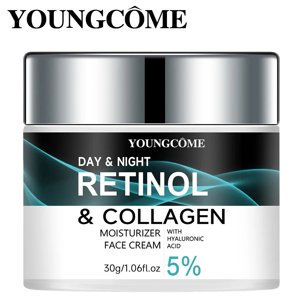 YOUNGCOME/ Retinol Collagen Moisturizing Cream/Promotes Skin Elasticity/and Luster Nourishing Brightening Improve Skin Texture - GilloServ