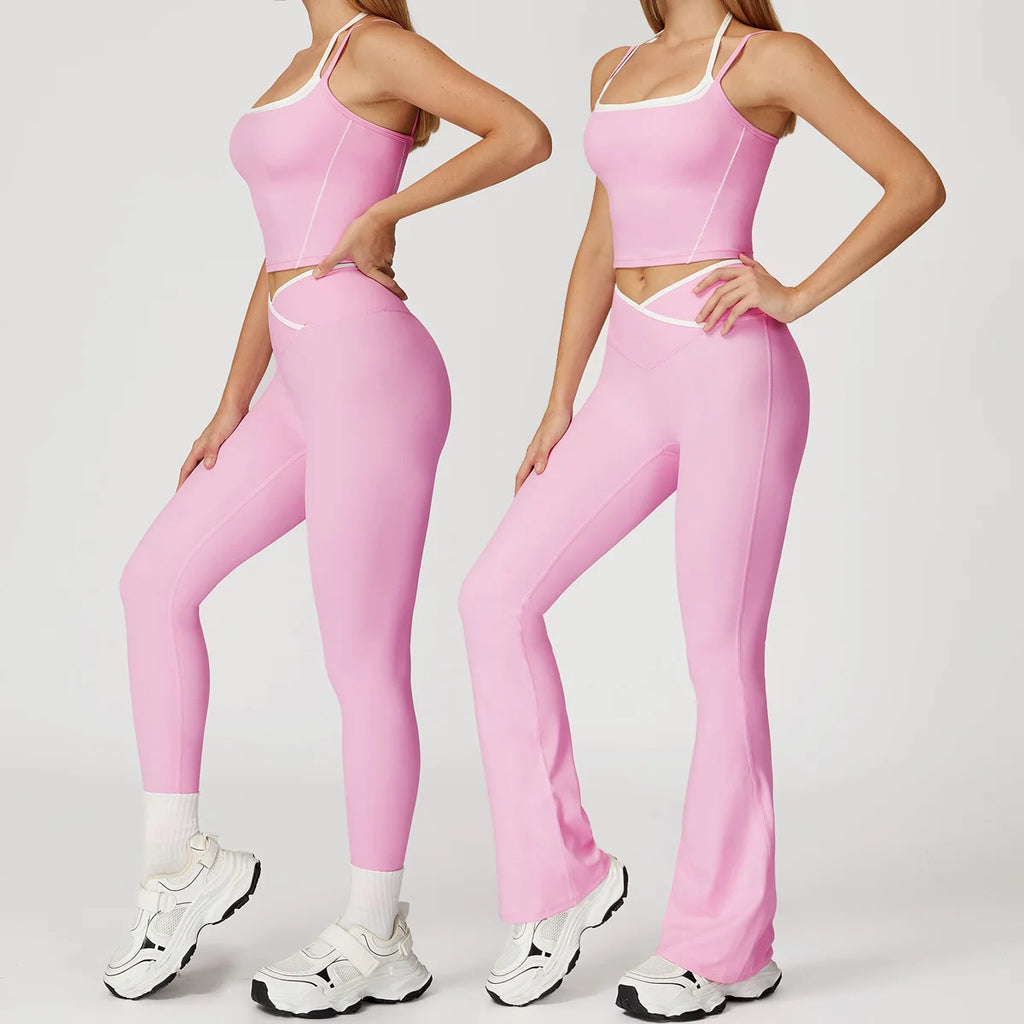 New Yoga Set 2 Pieces Workout Outfits Fitness Sportswear - GilloServ