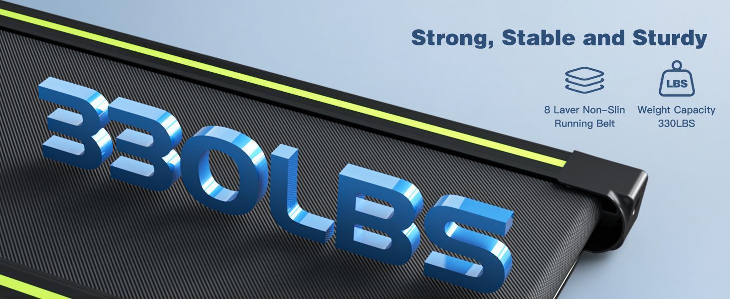 Silent Motor Dual Shock Absorption 330 Lbs Loading Portable Folding Treadmill With Intuitive LCD Panel - GilloServ