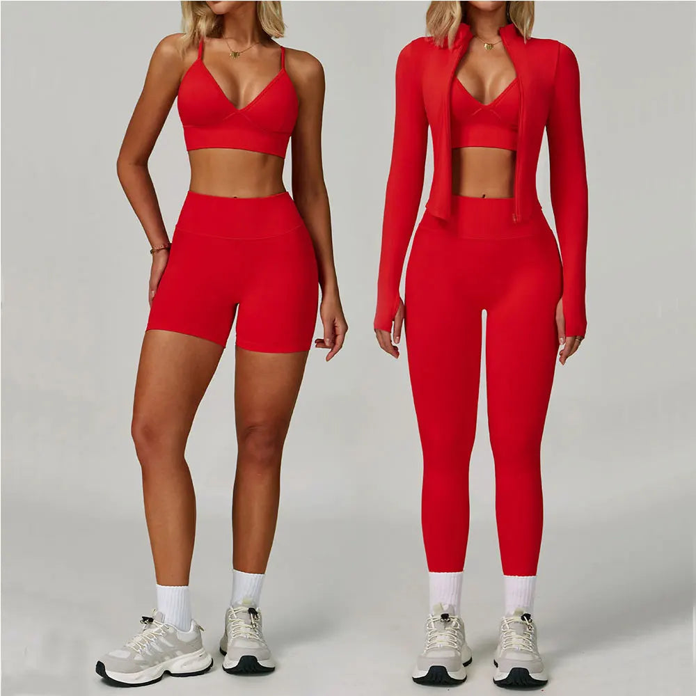 Yoga Gym Clothes Women Tracksuit// Workout //Outfits Fitness Set - GilloServ