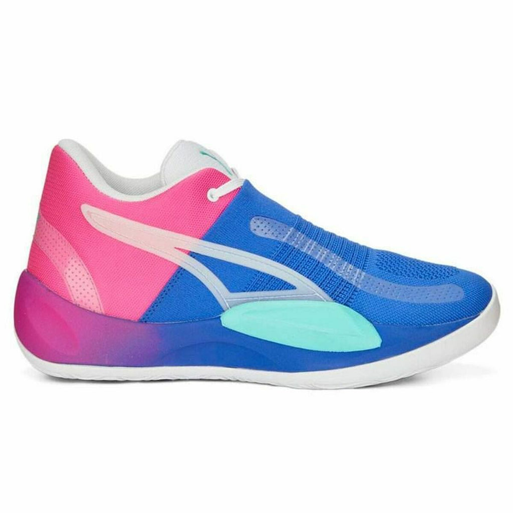 Basketball Shoes for Adults Puma Rise Pink Blue-0