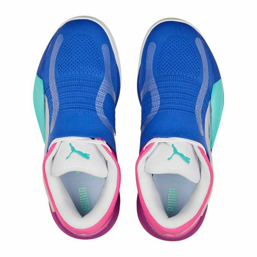 Basketball Shoes for Adults Puma Rise Pink Blue-2