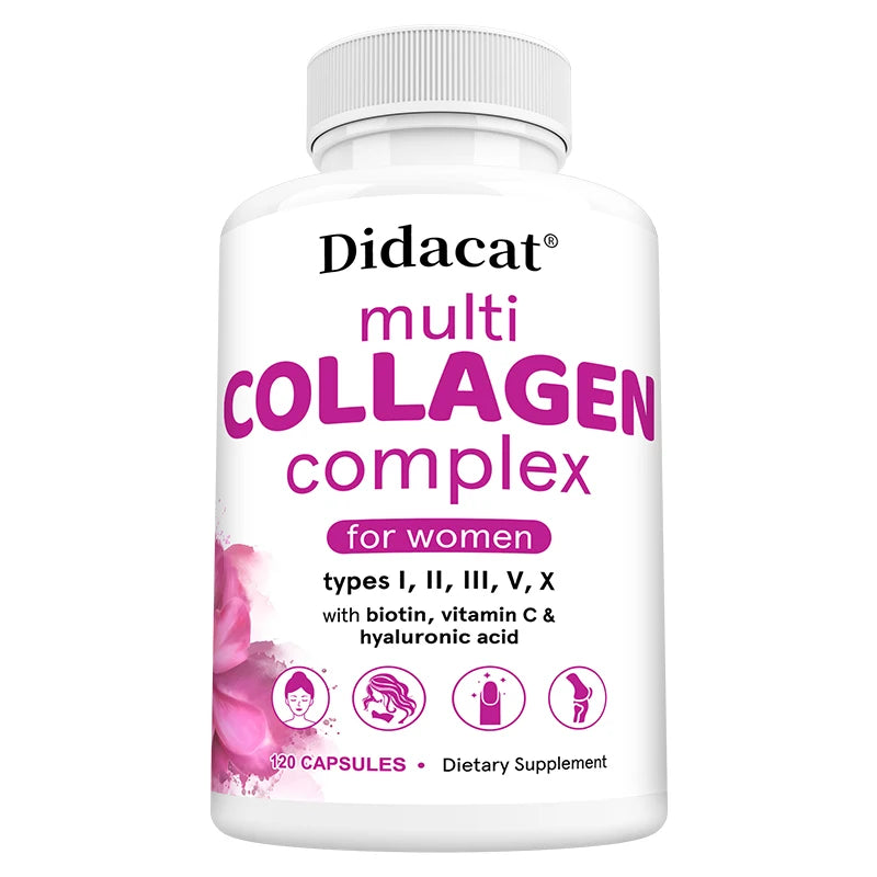 Collagen Complex - Biotin, Vitamin C, Hyaluronic Acid for Skin, Nails, Hair, Joints - GilloServ