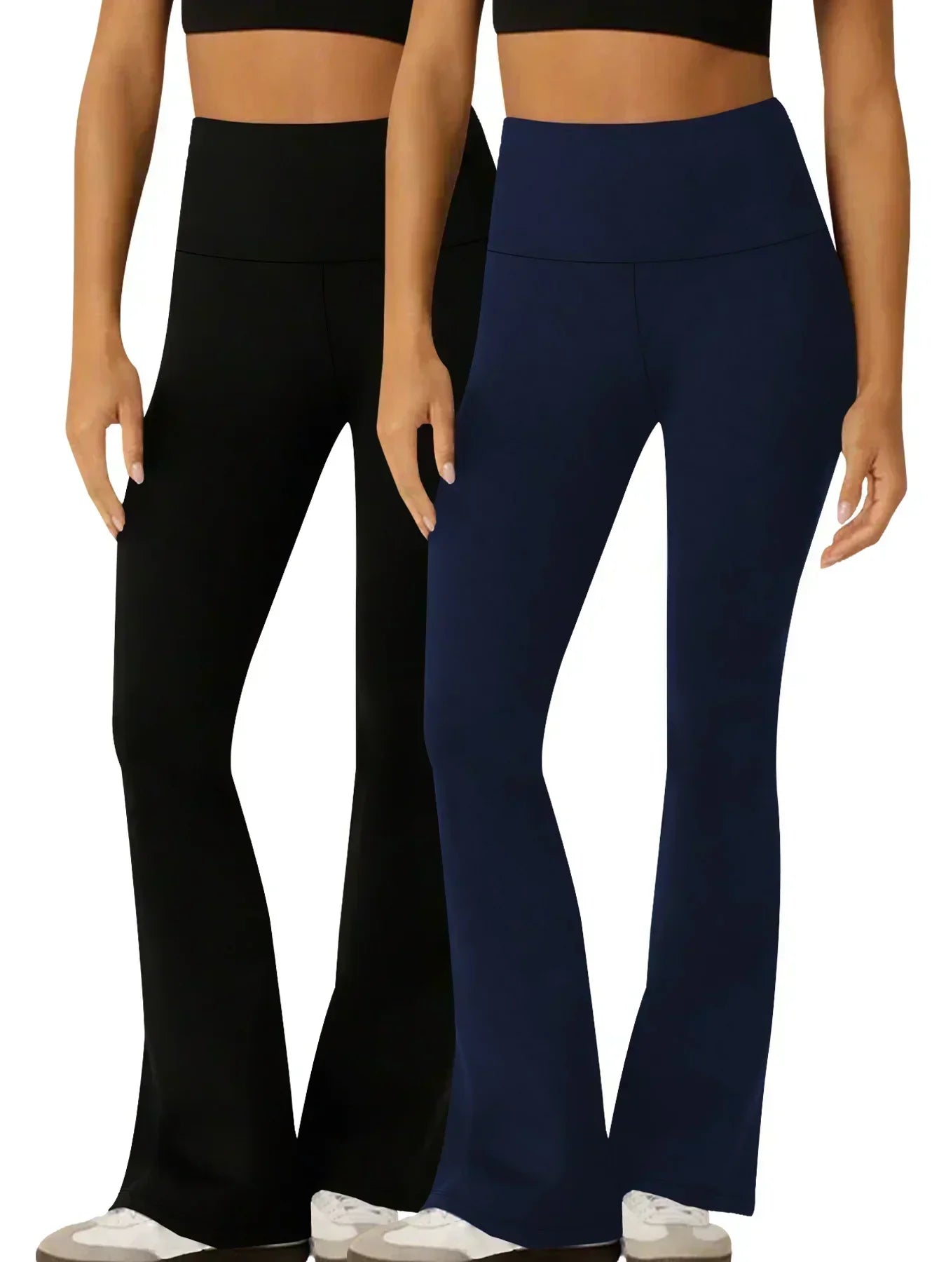 2 Pack Women's Super Soft High Waisted Yoga Pants - GilloServ