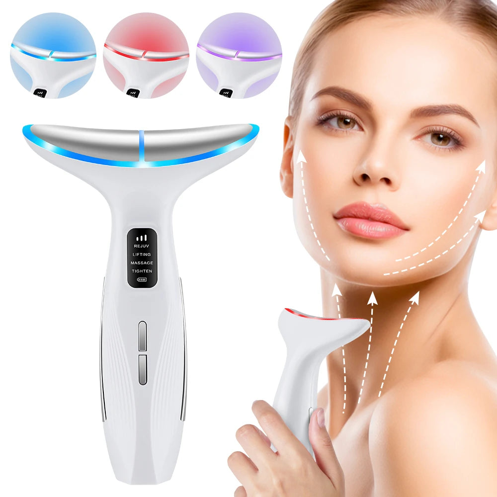 Neck Face Beauty Device EMS Vibration Massage/Care Home Use Beauty Device - GilloServ
