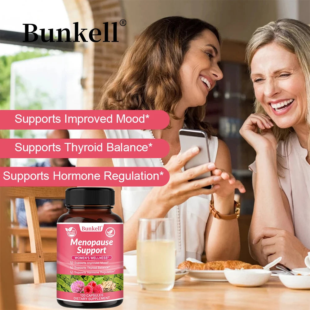 Women's Menopause Health Capsules - Helps Improve Mood, Maintain Physical and Mental Health, and Help Relieve Night Sweats - GilloServ