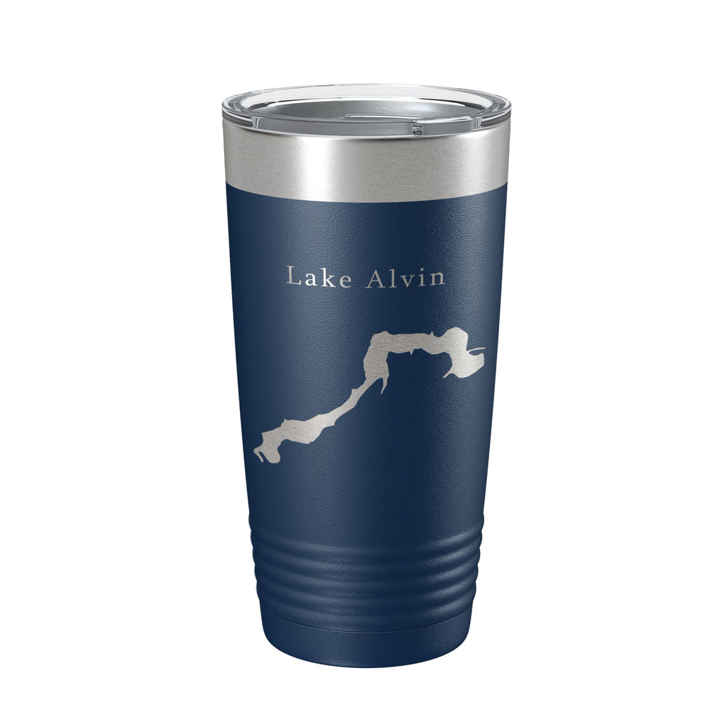 Lake Alvin Map Tumbler Travel Mug Insulated Laser Engraved Coffee Cup South Dakota 20 oz-8