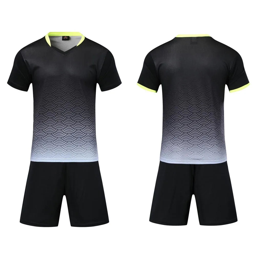 Adult Kids Football Jersey Men Soccer Uniform Kit Sports - GilloServ