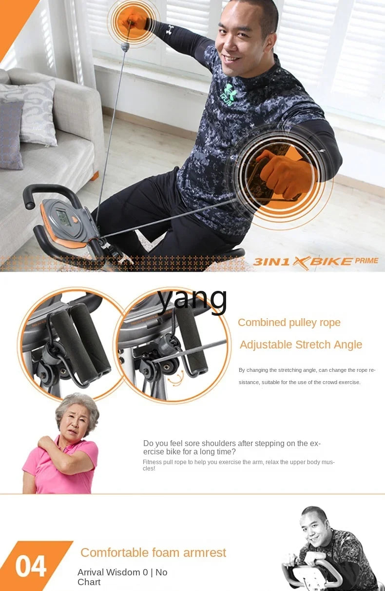 Folding exercise bike //magnetic spinning bike// home silent bike