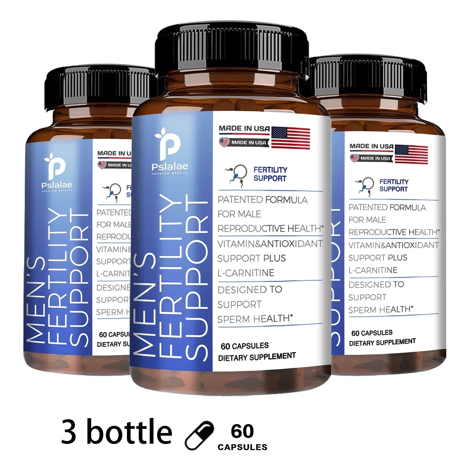 Male Fertility - Boosts Sperm Motility, Support Integrity, Support Male Reproductive Health - GilloServ