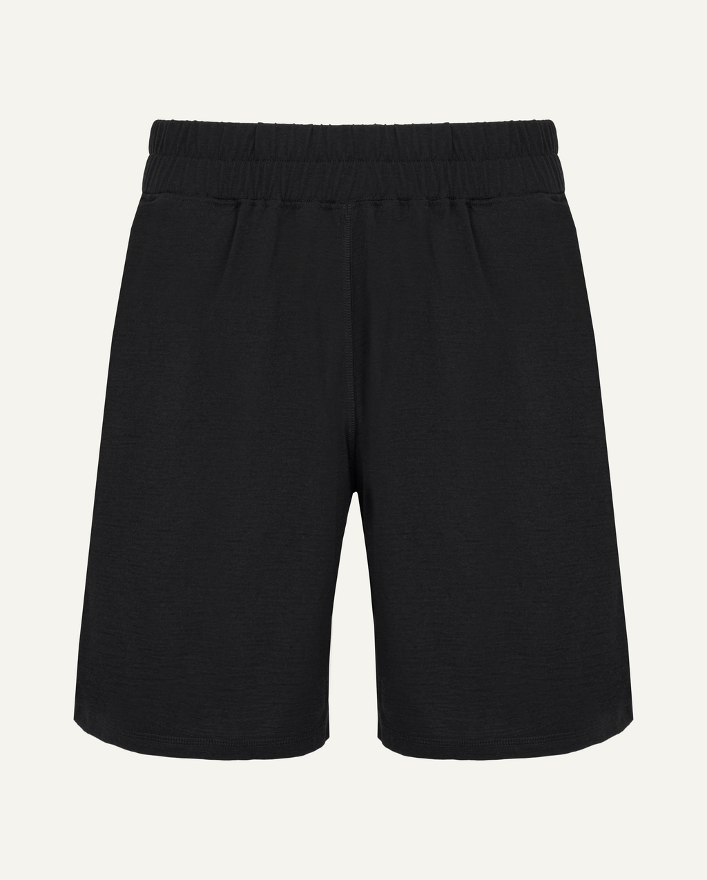 Men's Merino Wool Sports Shorts - Black