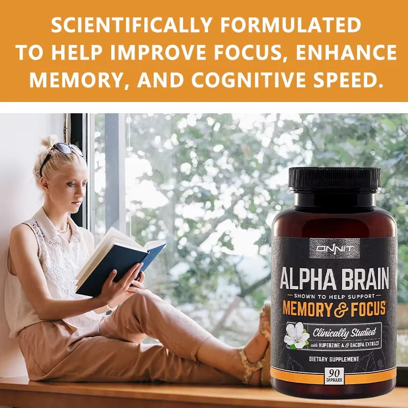 Brain Health Supplement Capsules - Supports Memory Concentration And Cognitive Processing - GilloServ