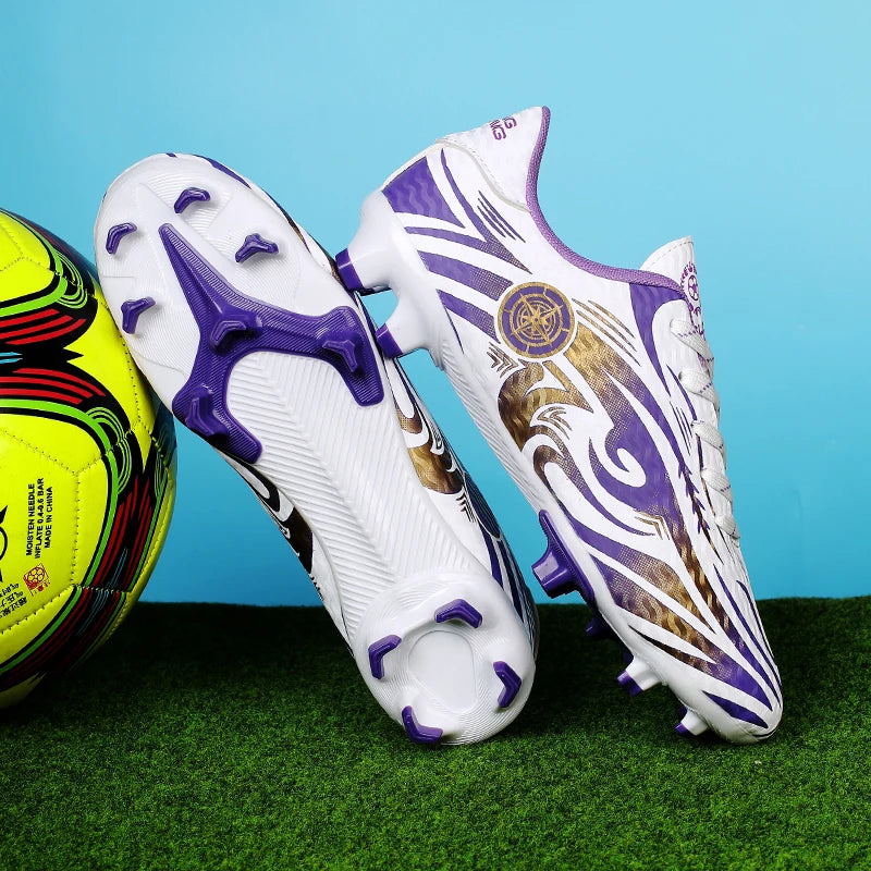 New Football Shoes Comfortable// Grass Training Football Field Boots//Non-Slip Soccer Shoes - GilloServ