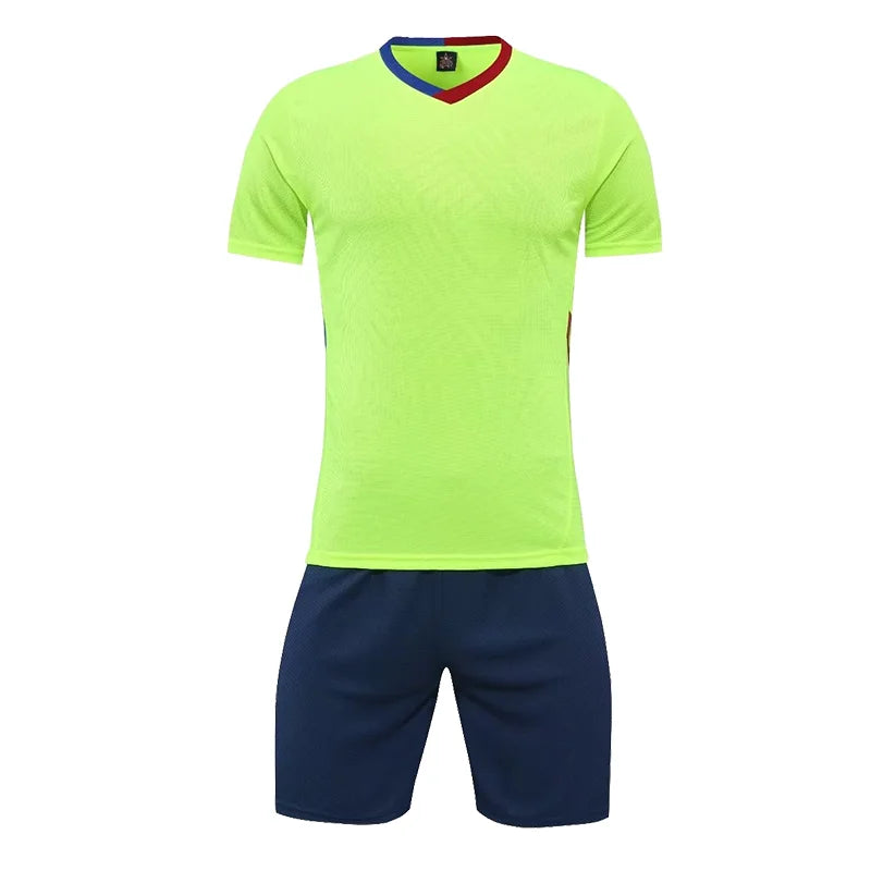 Blank Soccer Jersey Suit for Men/Kids
