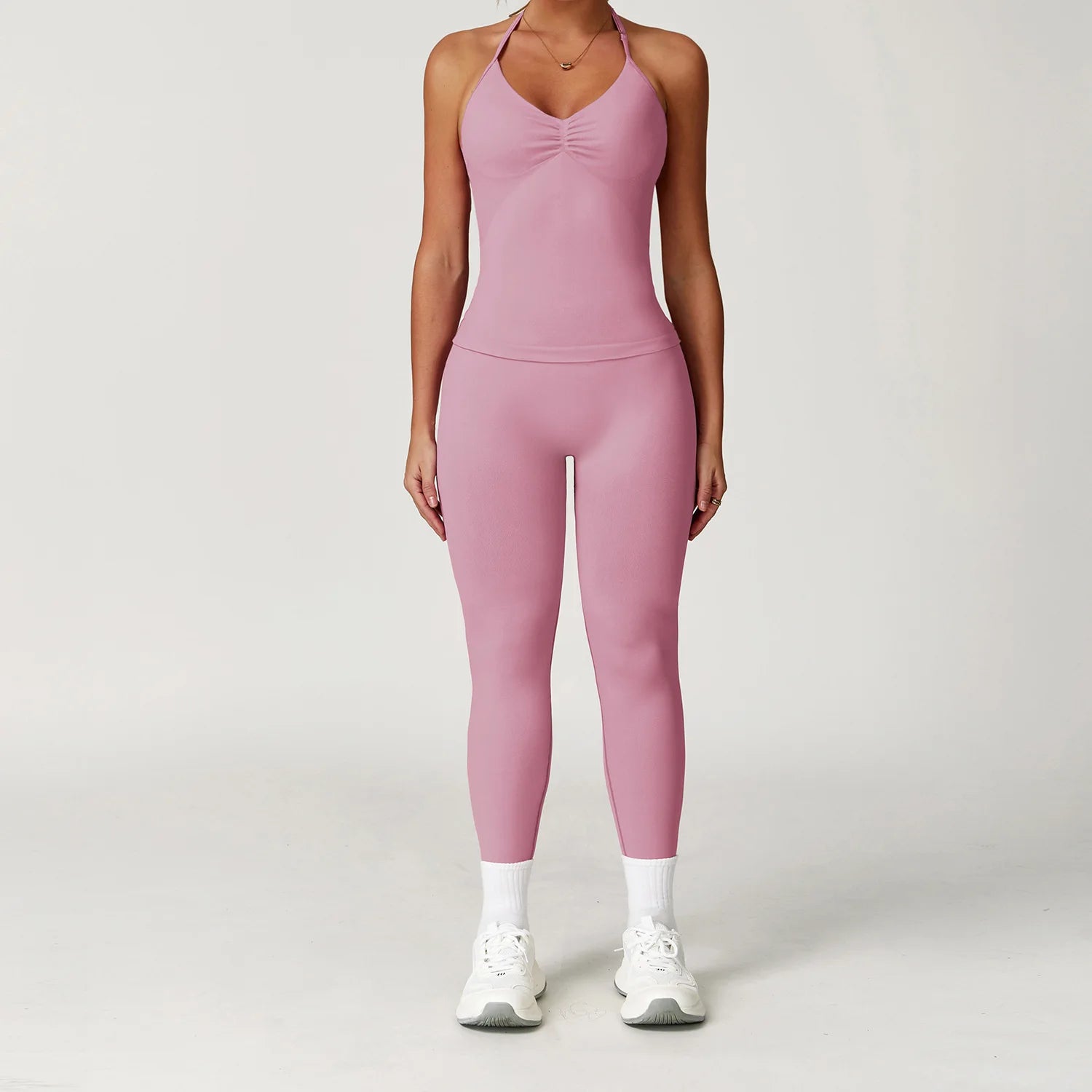 Yoga Set Women's Tracksuit 2 Pieces Workout Sportswear Gym Clothing - GilloServ