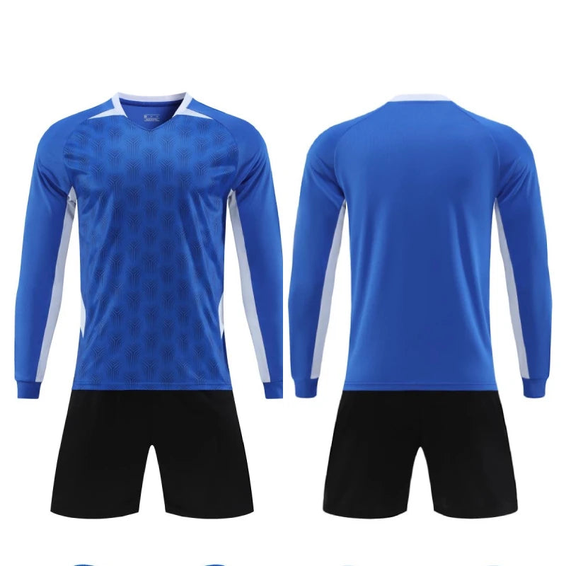Long Sleeve Football Jersey Set Uniform Suit for Children - GilloServ