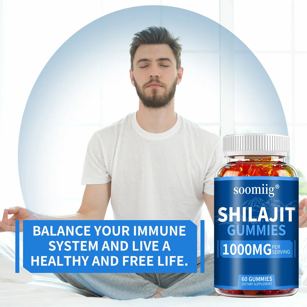 Shilajit Gummies - Stress Relief, Brain Health, Balanced Energy Levels - GilloServ