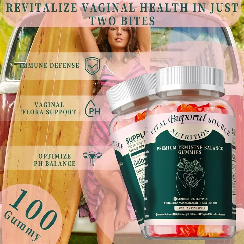 Premium Feminine Balance Gummies //// Protecting Women's Vaginal Health/// Supports PH Balance Supplement - GilloServ