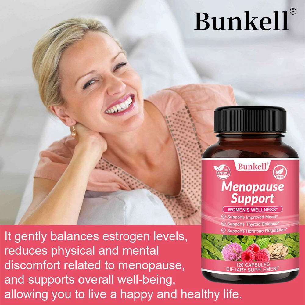 Women's Menopause Health Capsules - Helps Improve Mood, Maintain Physical and Mental Health, and Help Relieve Night Sweats - GilloServ