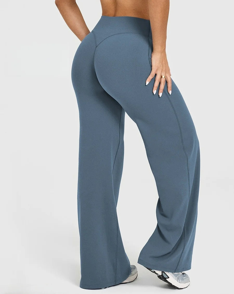 Sports Straight-Leg Pant for Women Mid-Waist Yoga GYM Wear - GilloServ