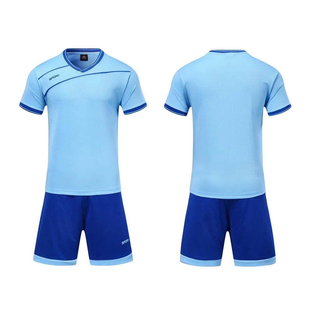 Adult Kids Football Jersey Men Soccer Uniform Kit Sports - GilloServ