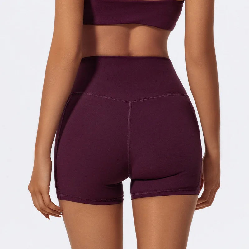 LezyanXR Yoga Leggings Quad Pants Moisture Wicking Quick Drying Breathable Fitness Sports Gym Workout Clothes Shorts for Women - GilloServ