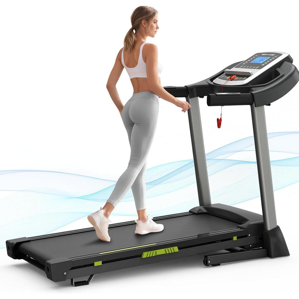 Silent Motor Dual Shock Absorption 330 Lbs Loading Portable Folding Treadmill With Intuitive LCD Panel - GilloServ
